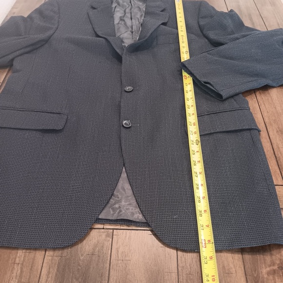 Peter Millar Crown Mens Sport Coat Blazer Jacket Size 44T 100% Wool 2 Button - Picture 9 of 11